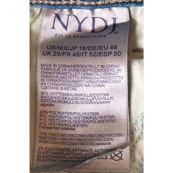 NYDJ Barbara Bootcut Lift & Tuck Jeans Size 16 - Picture 8 of 8